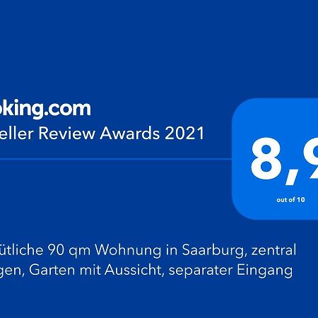 Gemuetliche 90 Qm Wohnung In Saarburg, Zentral Gelegen, Garten Mit Aussicht, Separater Eingang Buitenkant foto